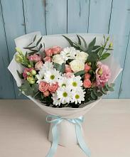 Букет цветов из:  Розы, Лизиантусы и Хризантемы #REPLACE_PRED# Первомайском Ставропольского края