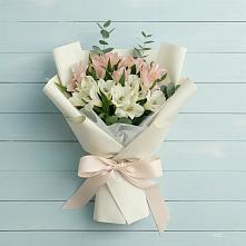 Букет цветов из:  Альстромерии в Первомайском Ставропольского края