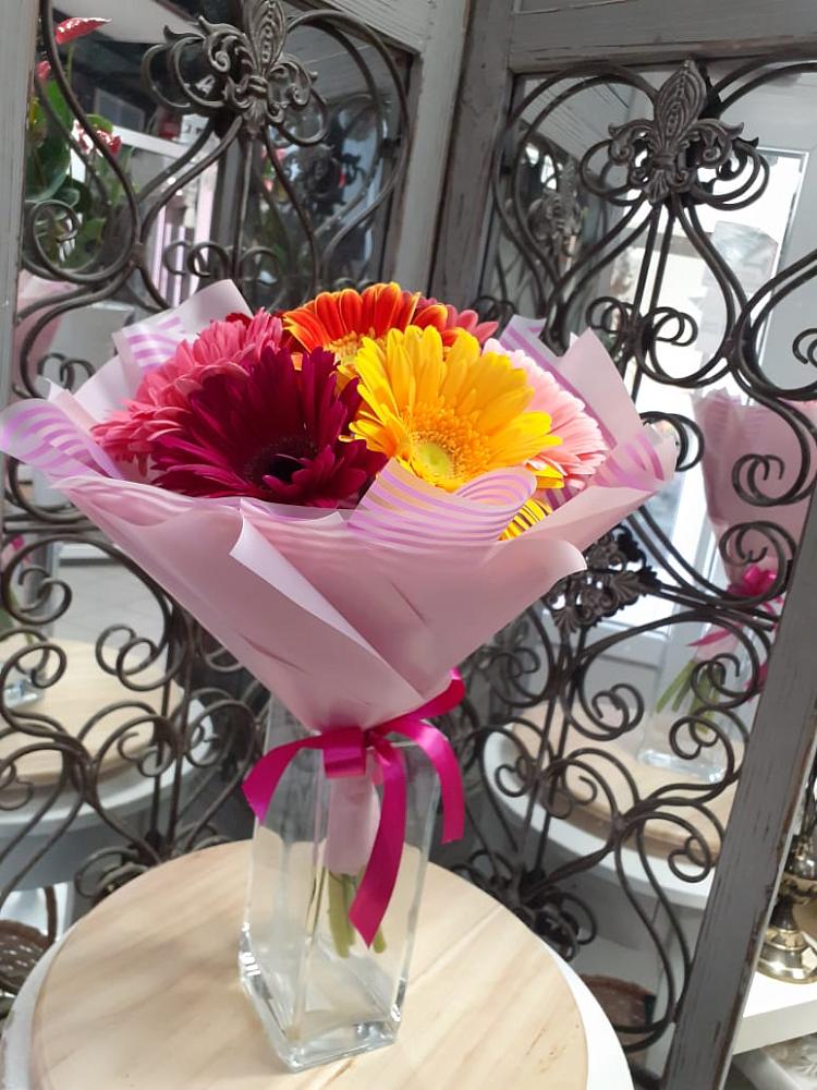 Букет цветов из: Герберы в Первомайском Ставропольского края