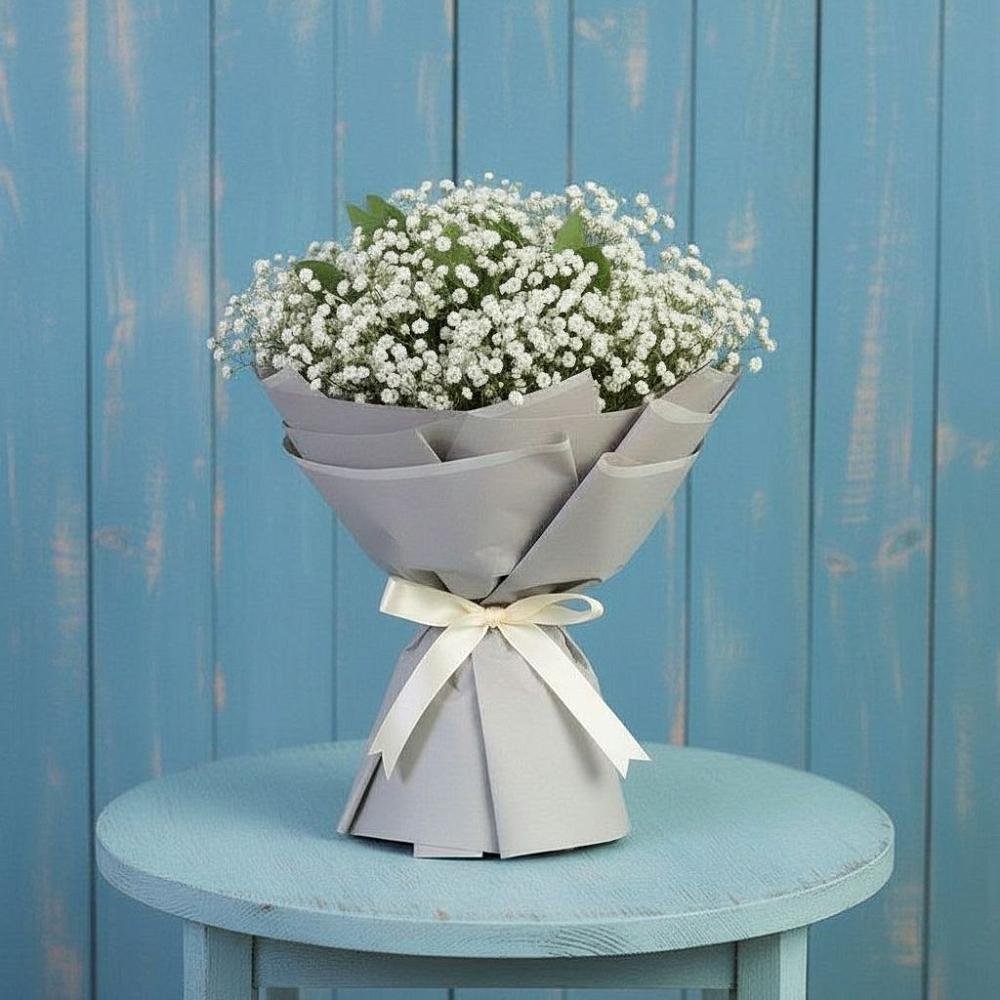 Букет цветов из: Гипсофила в Первомайском Ставропольского края