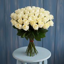 Букет 51 Белая роза Эдлесс Лав #REPLACE_PRED# Первомайском Ставропольского края