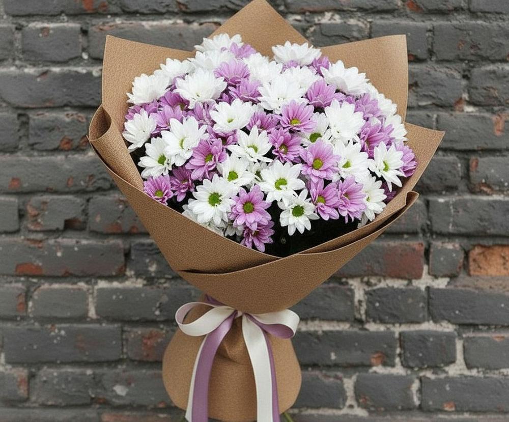 Букет цветов из: Хризантемы в Первомайском Ставропольского края