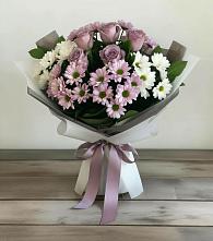 Букет цветов из:  Хризантемы и Розы в Первомайском Ставропольского края