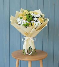 Букет цветов из:  Хризантемы и Розы #REPLACE_PRED# Первомайском Ставропольского края