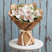 Букет цветов из:  Орхидеи и Розы в Первомайском Ставропольского края